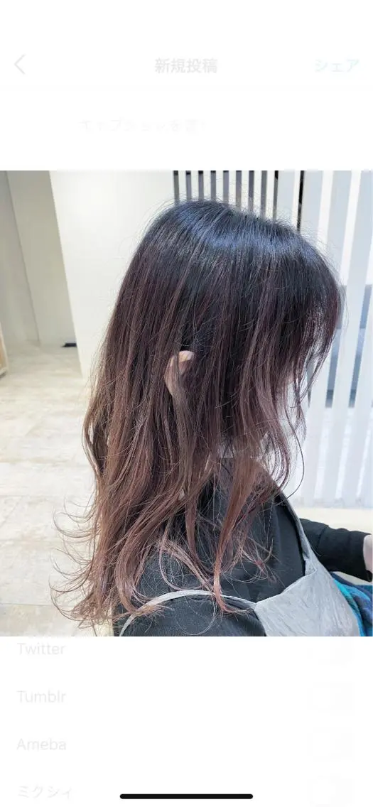 ロング カラー グラデーションカラー ピンクカラー 酸性ストレート/ブリ ーチなしWカラー河本のヘアスタイル