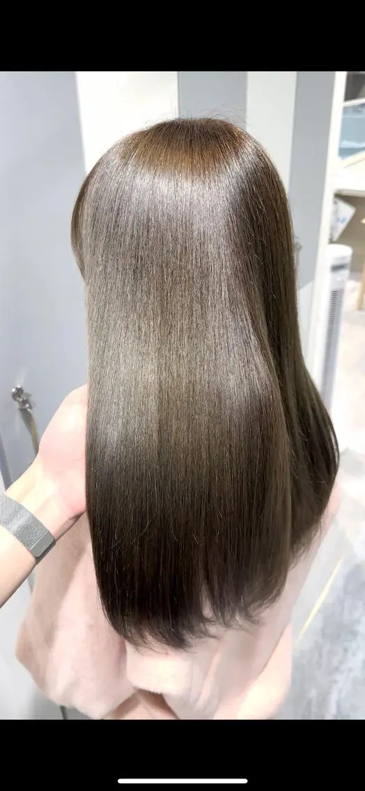 セミロング カラー ヘアカラー トリートメント 健太郎 髪質改善/透明感のヘアスタイル
