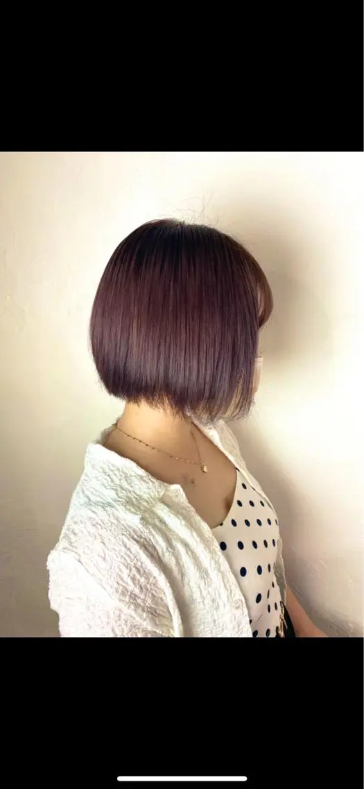 ショート ピンクラベンダー Aujuaソムリエ 🎨‎♡HARUのヘアスタイル