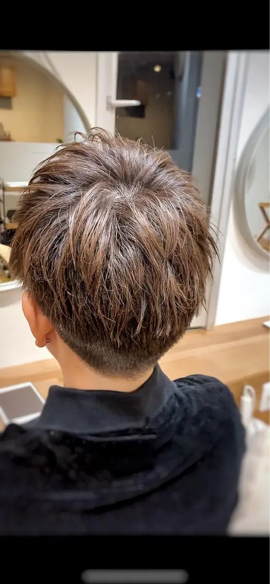 ショート カラー メンズ メンズベリーショート ベリーショート ショートヘア カット ヘアセット メンズStylist 山根慧のヘアスタイル