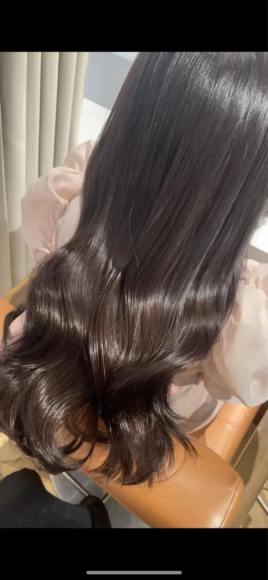 ロング カラー ブラウンカラー ラベンダーカラー カット ヘアカラー トリートメント ご新規様限定 透明感カラーKANAのヘアスタイル