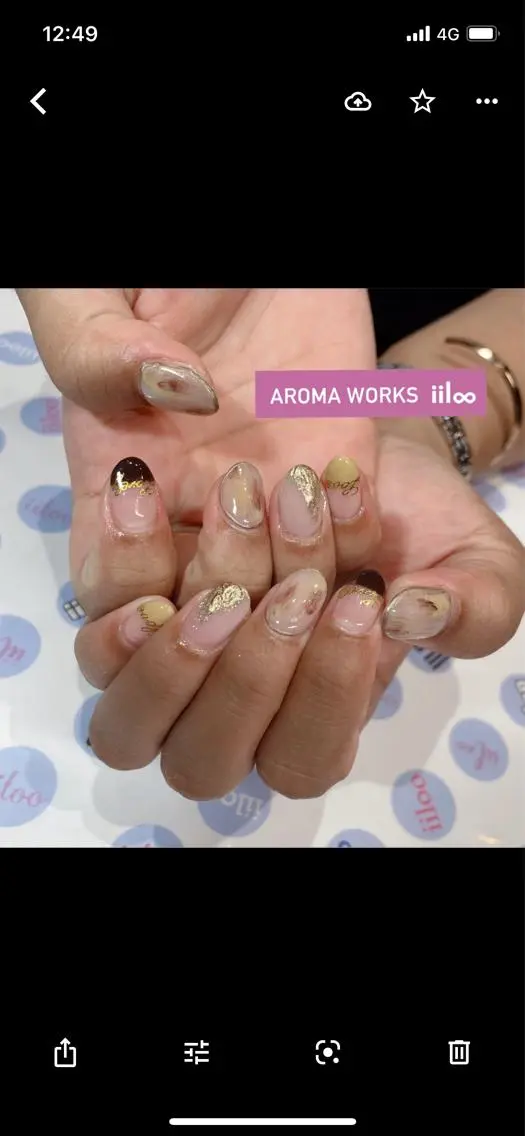 ネイル iiloo aromaworksのネイルデザイン