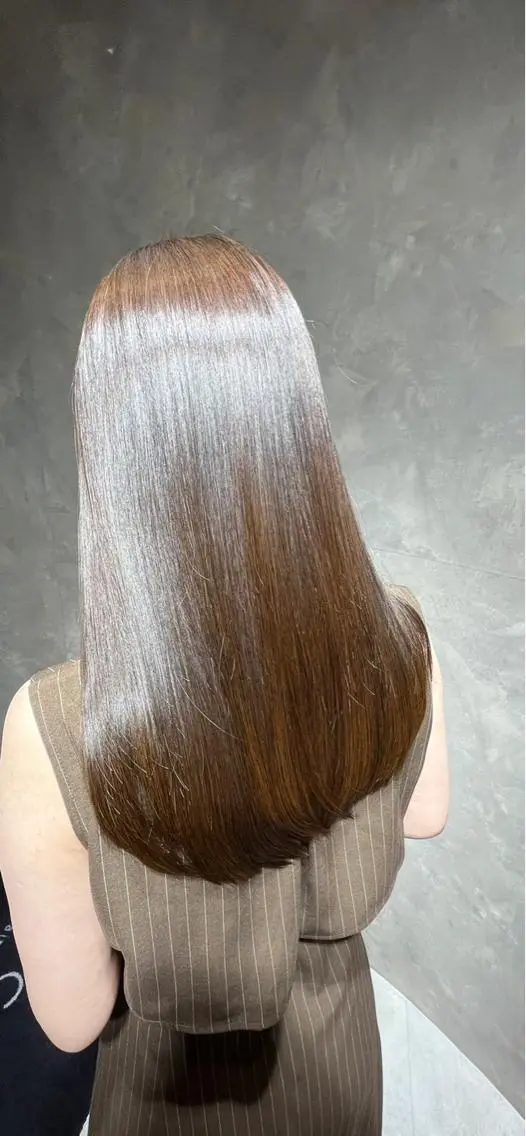 ロング カラー トリートメント 縮毛矯正 トリートメント 外国人対応 佐久間のヘアスタイル