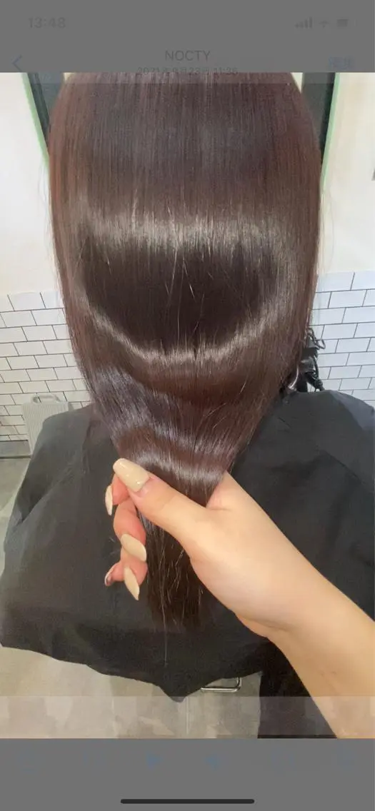 ミディアム 髪質改善 トリートメント トリートメント 美髪✨髪質改善 &艶カラーmanaeのヘアスタイル