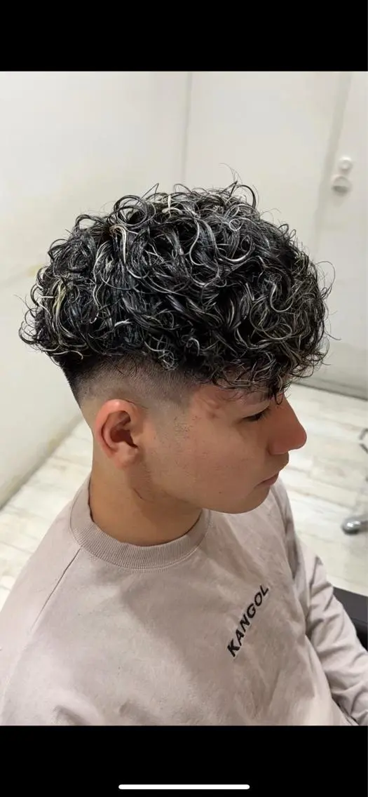 ショート パーマ メンズ 💈men's💈 satoru中目黒のヘアスタイル