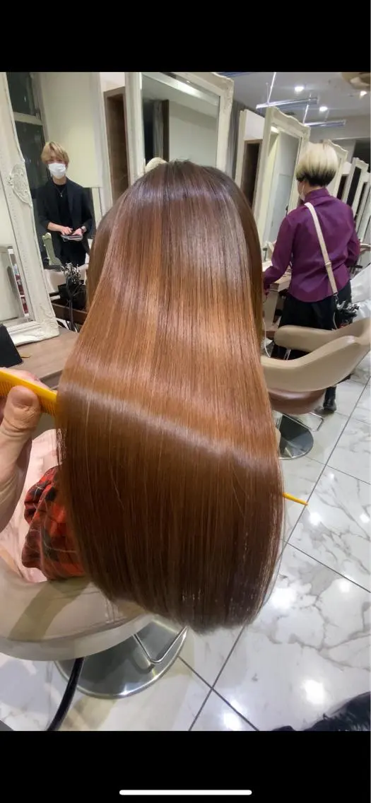 ロング パーマ 縮毛矯正 トリートメント 完全美髪特化 髪質改善/島　悠輔のヘアスタイル