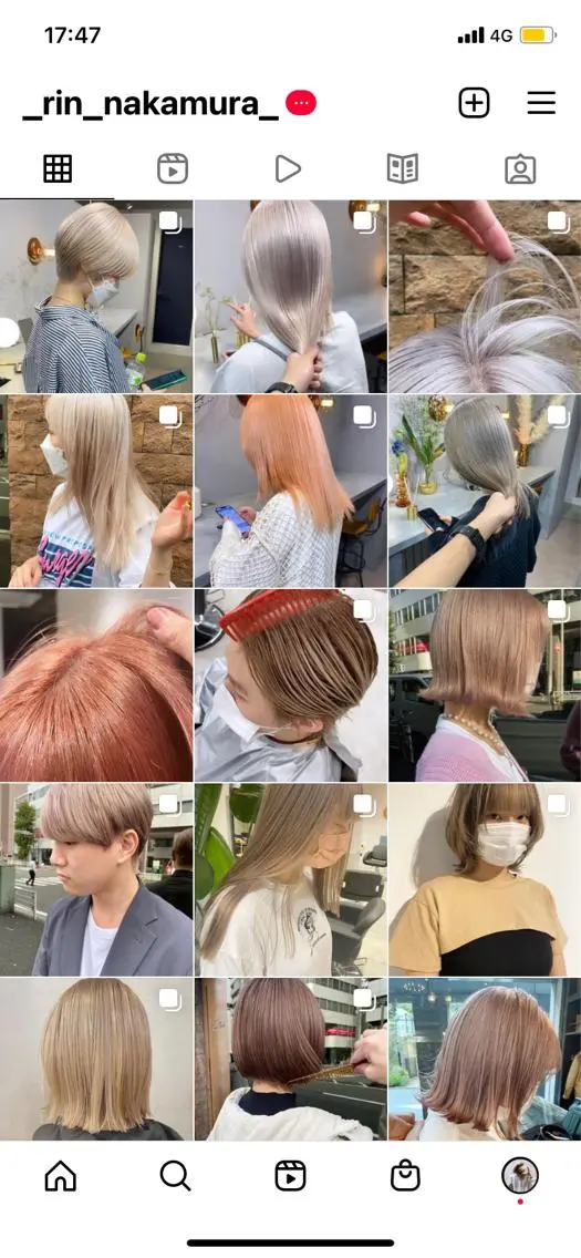 ショート ハイトーン/ ボブ 中村麟のヘアスタイル