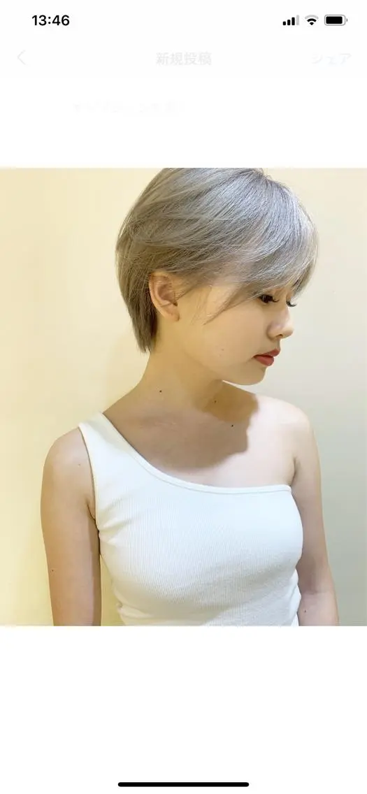ショート カラー ハイトーンカラー ショートヘア 髪質改善サロン ARCHE野瀬冬馬のヘアスタイル