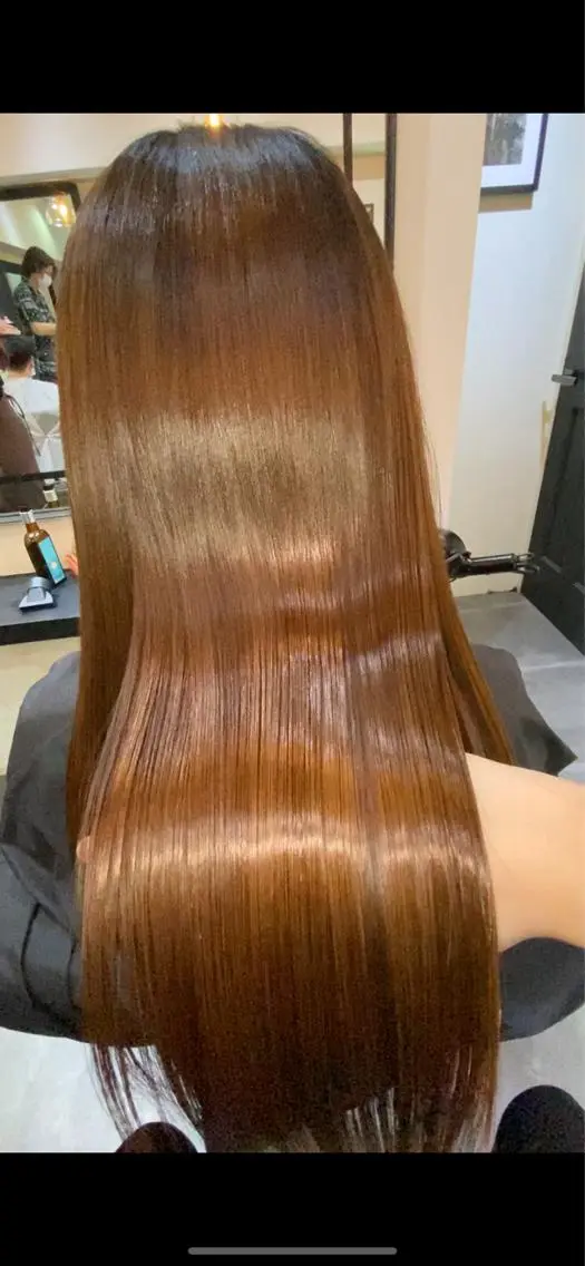 セミロング 髪質改善 トリートメント カット トリートメント 美髪✨髪質改善 &艶カラーmanaeのヘアスタイル