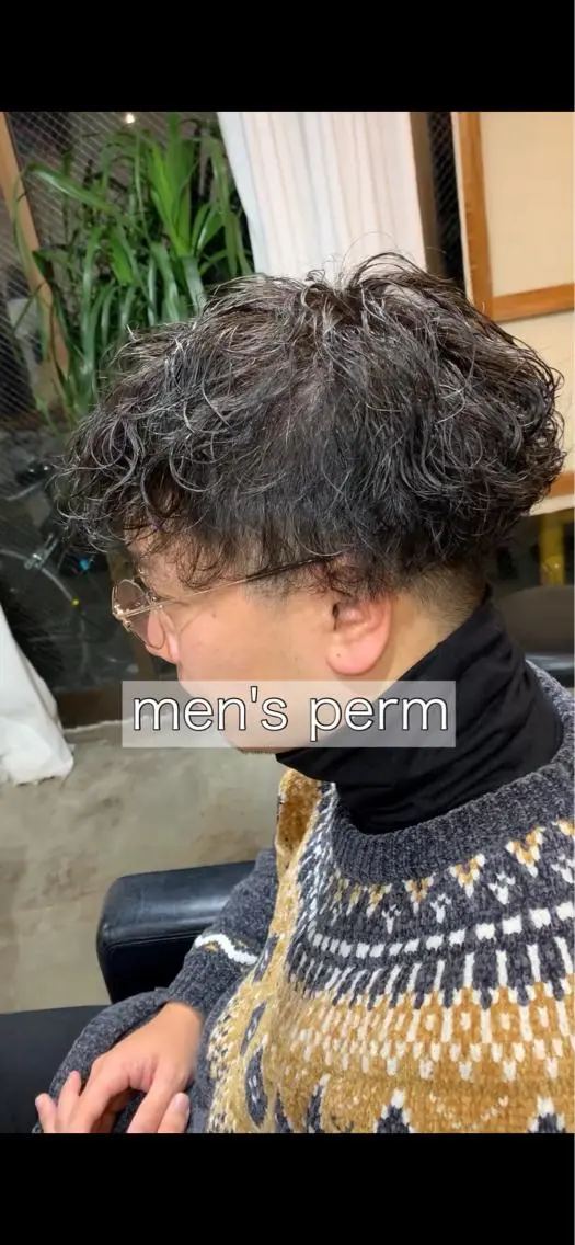 ミディアム カット パーマ 宮嶋 勇輔のヘアスタイル