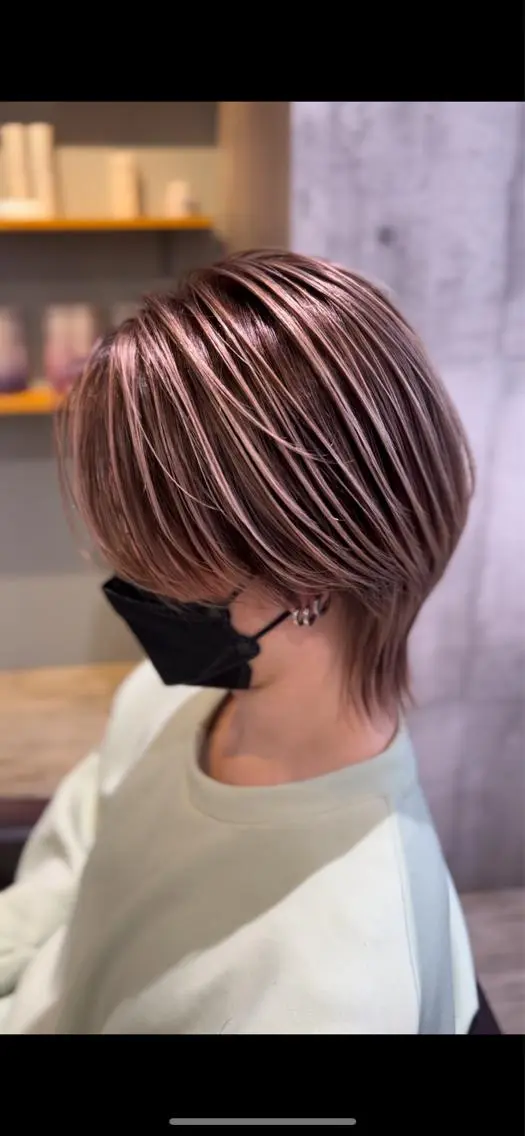 メンズ カット ヘアカラー レイヤーカット TAIKIのヘアスタイル
