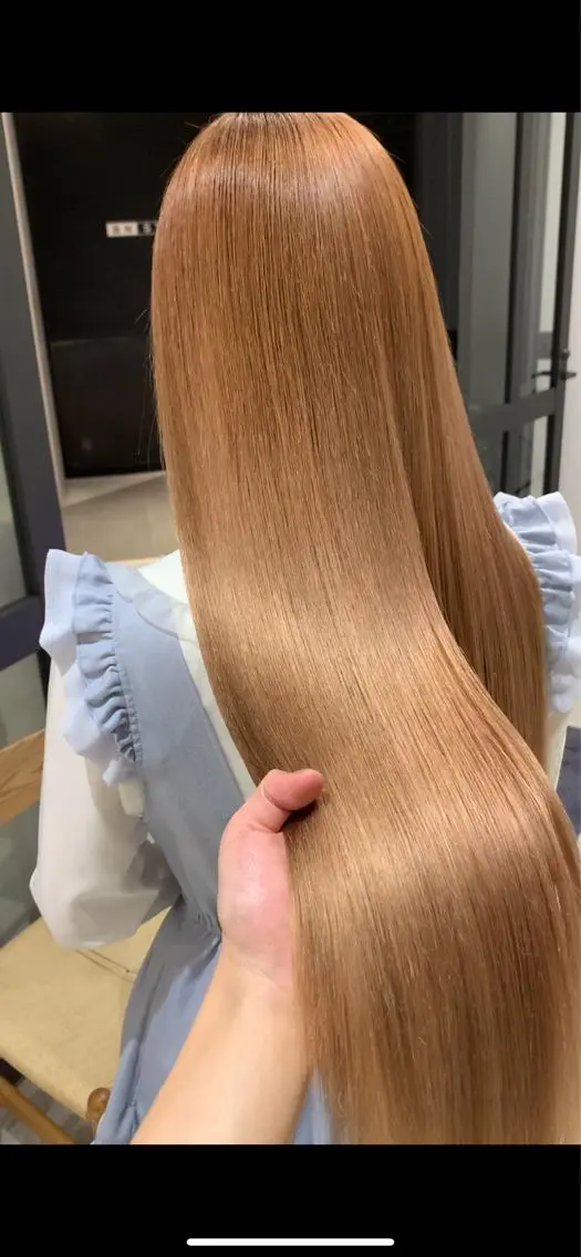 ロング カラー れい🫧 ハイトーン特化のヘアスタイル