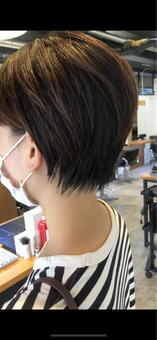 ショート カラー 透明感カラー 骨格診断🍃ショート /ショートボブ✨岡元のヘアスタイル