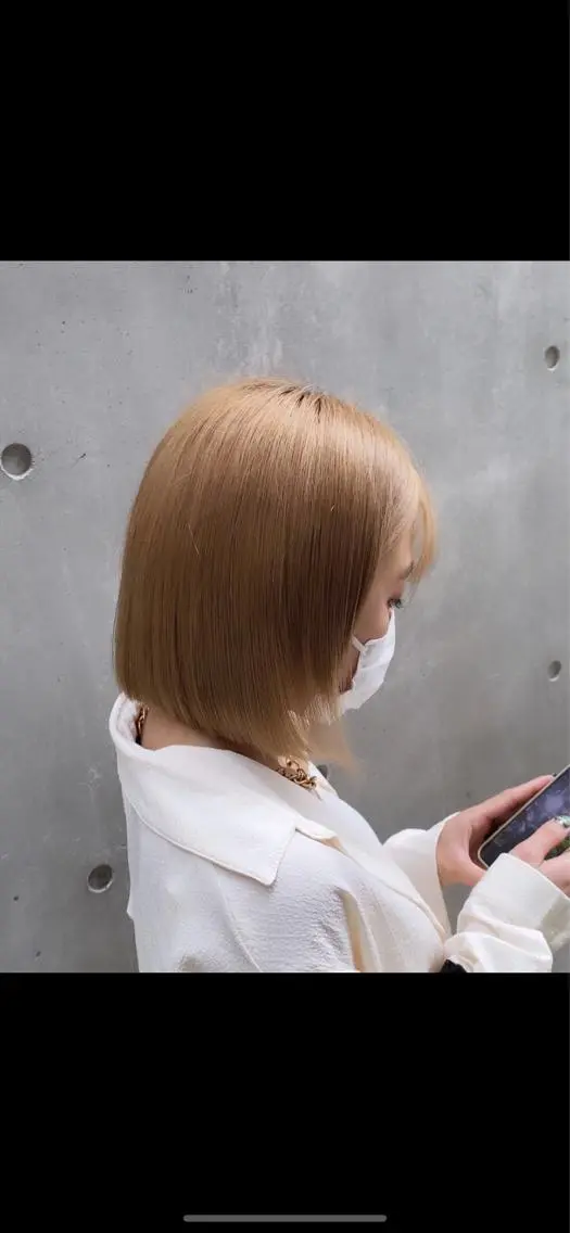 ミディアム 透明感ブリーチ/ メンズパーマのヘアスタイル
