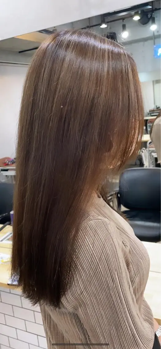 ロング ハイライト カット ヘアカラー 的塲 優弥のヘアスタイル
