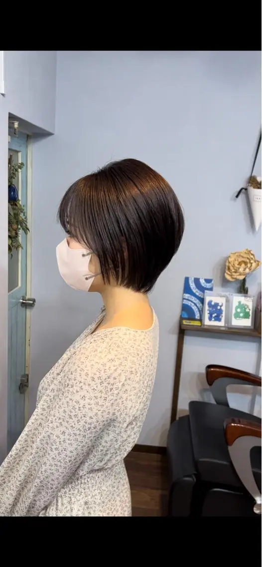 ショート カラー グレージュ パープルカラー パープルグレージュ 🌈美髪✂︎艶色🎨 頭皮改善🍀TAKUのヘアスタイル