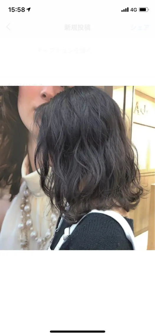 ミディアム カラー 店長ハイトーンカラー 柞山史奈のヘアスタイル