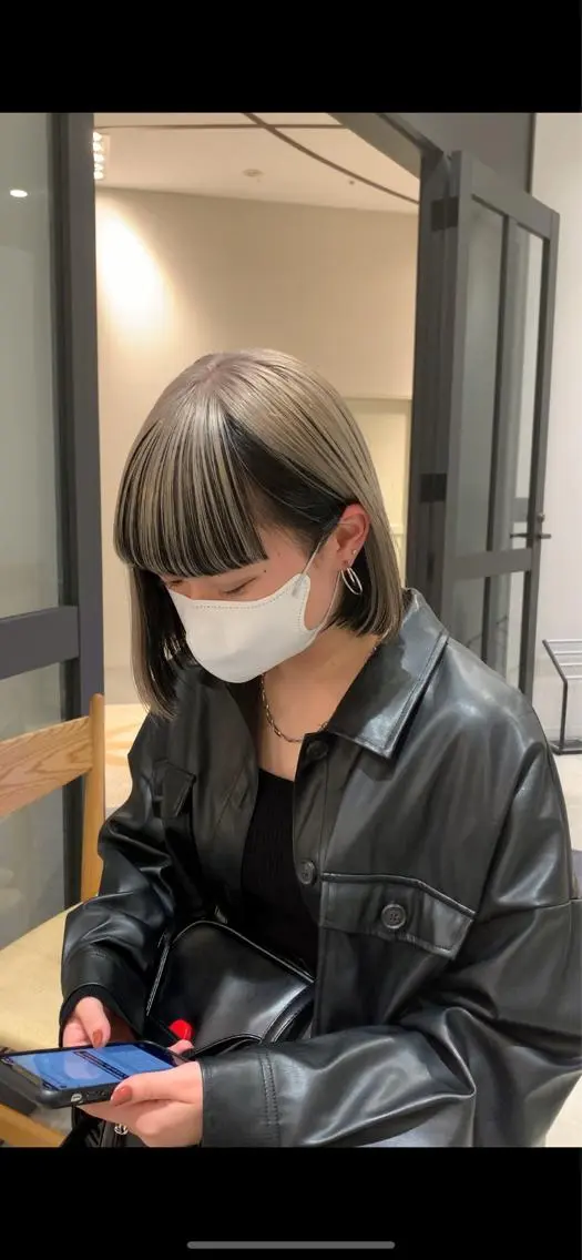 ミディアム カラー れい🫧 ハイトーン特化のヘアスタイル