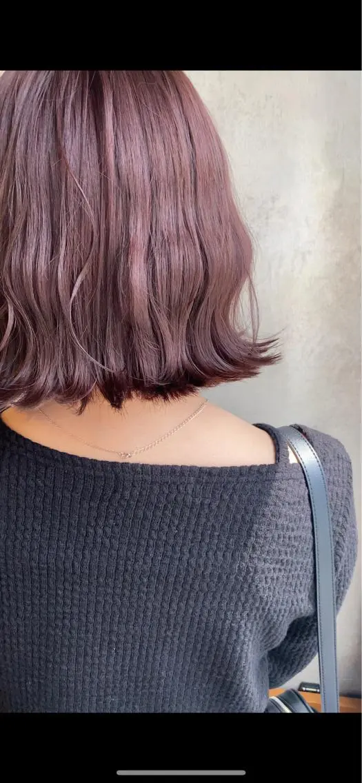 ミディアム カラー ラベンダーカラー ピンクカラー ピンクラベンダー ツキノキ　ミナ 8月から西梅田店のヘアスタイル