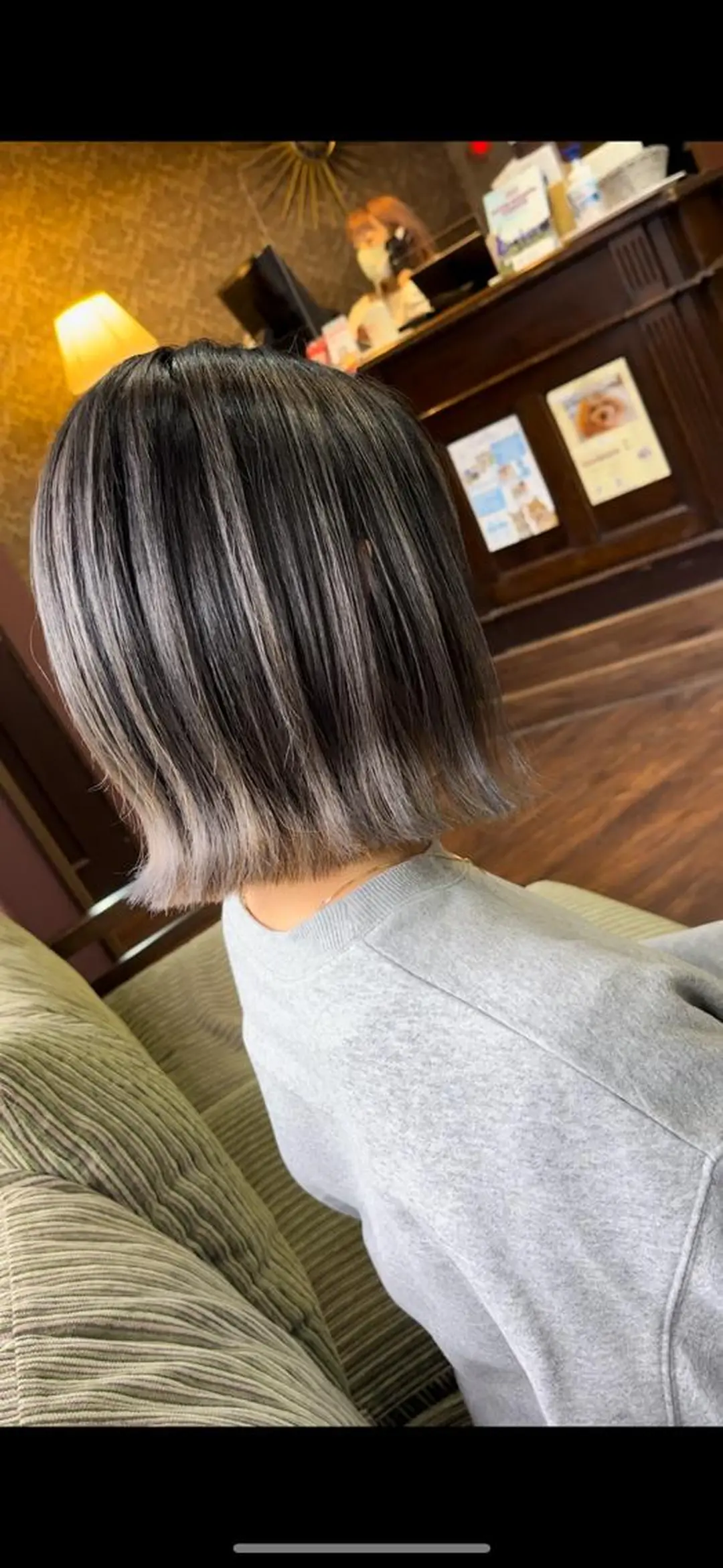 カラー バレイヤージュ ブリーチ グレージュ ハイライトカラー ハイトーンカラー カット ヘアカラー トリートメント 石井辰功也 フリーランス美容師のヘアスタイル