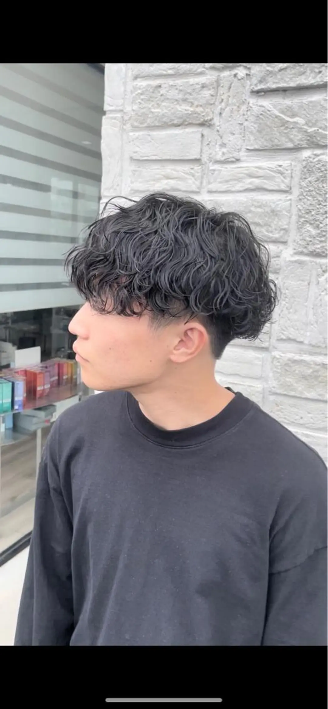 パーマ メンズ 波巻きパーマ アタ ムのヘアスタイル