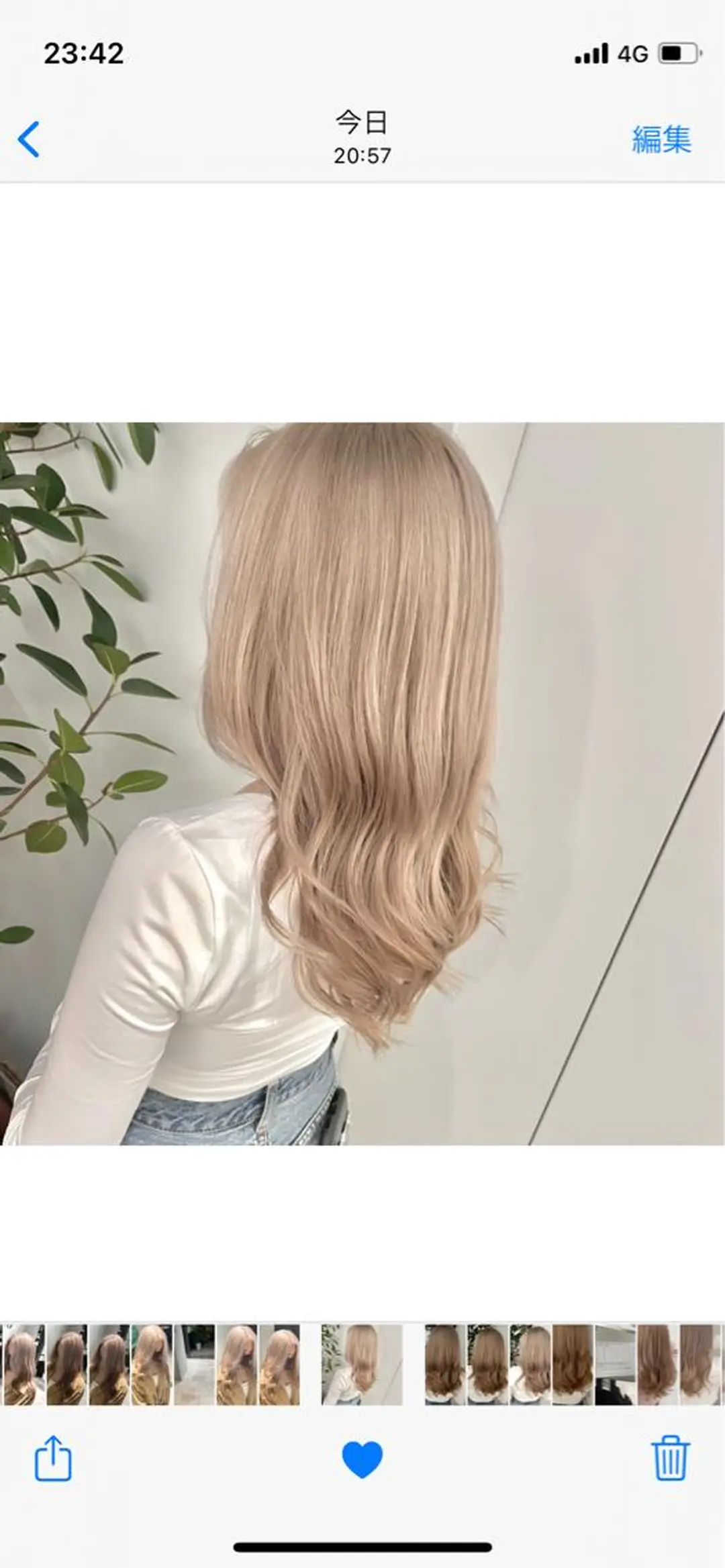 ロング カラー ベージュカラー ハイトーンカラー ヘアカラー トリートメント ✨ハイトーン✨ 濱田知孝のヘアスタイル