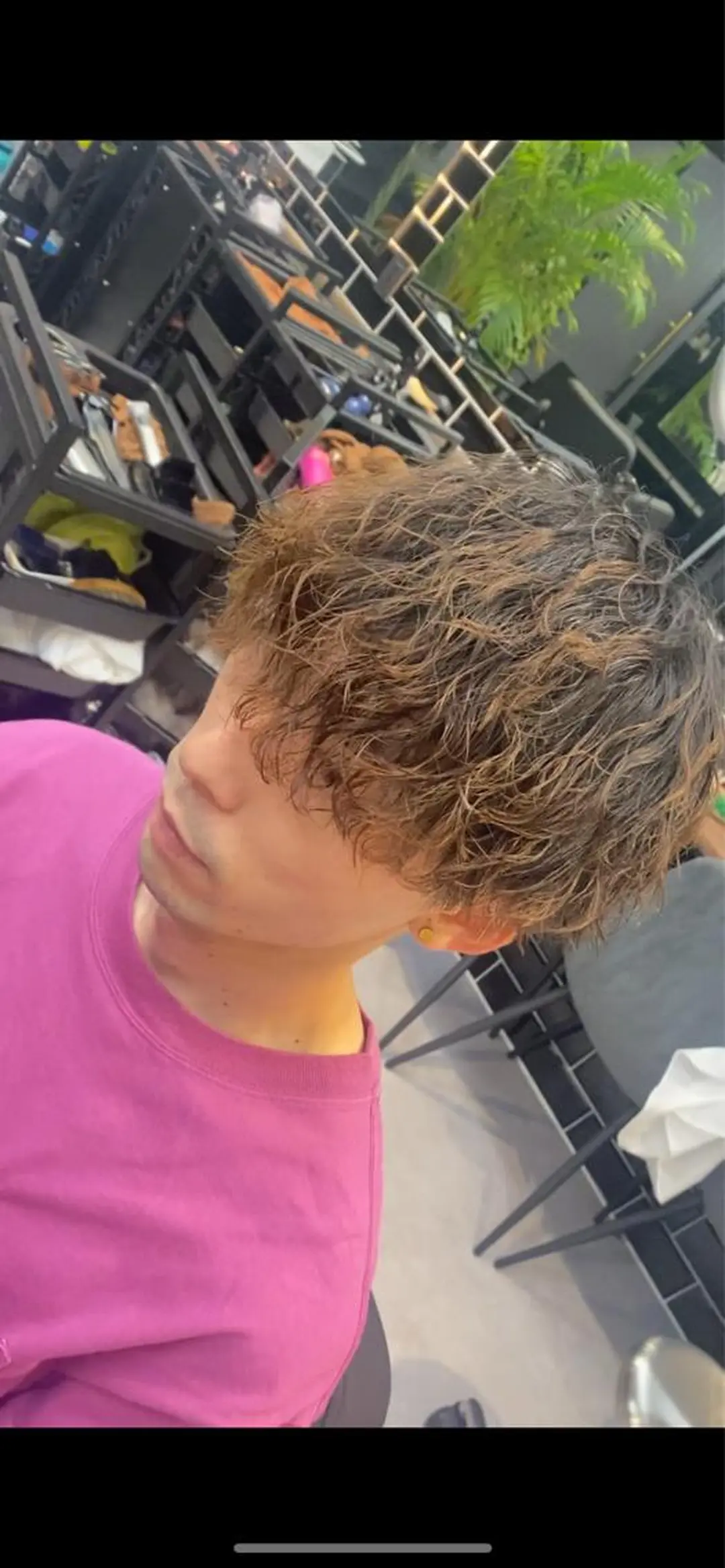 ロング パーマ ヘアアレンジ メンズ マッシュ メンズパーマ ツイストスパイラルパーマ スパイラルパーマ カット ヘアカラー パーマ ヘアセット men'slapis YUTOのヘアスタイル