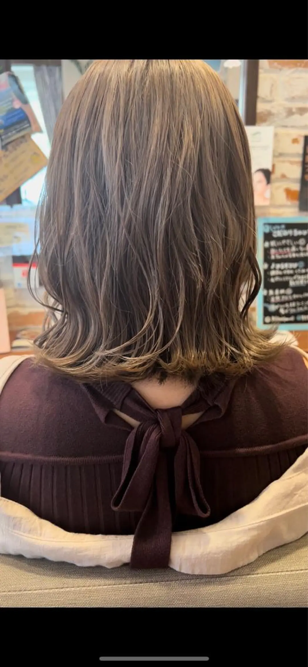 ミディアム ヘアカラー トリートメント ハイトーン/ ダブルカラー/透明感のヘアスタイル