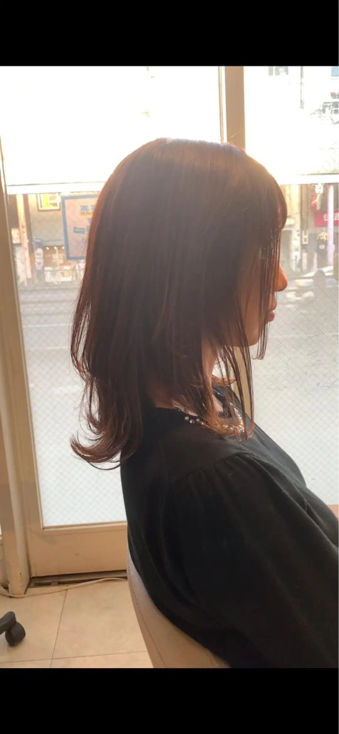 ミディアム ミディアムパーマ ウルフカット カット パーマ トリートメント 本田 卓也のヘアスタイル