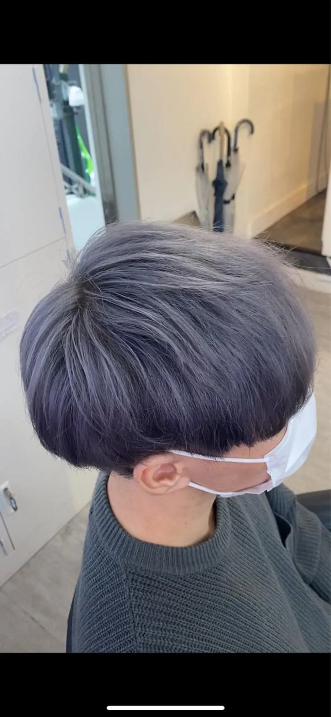 カラー メンズ シルバー ホワイトシルバー ✨️ツイスパ波巻き特 化小杉澪生✨️のヘアスタイル