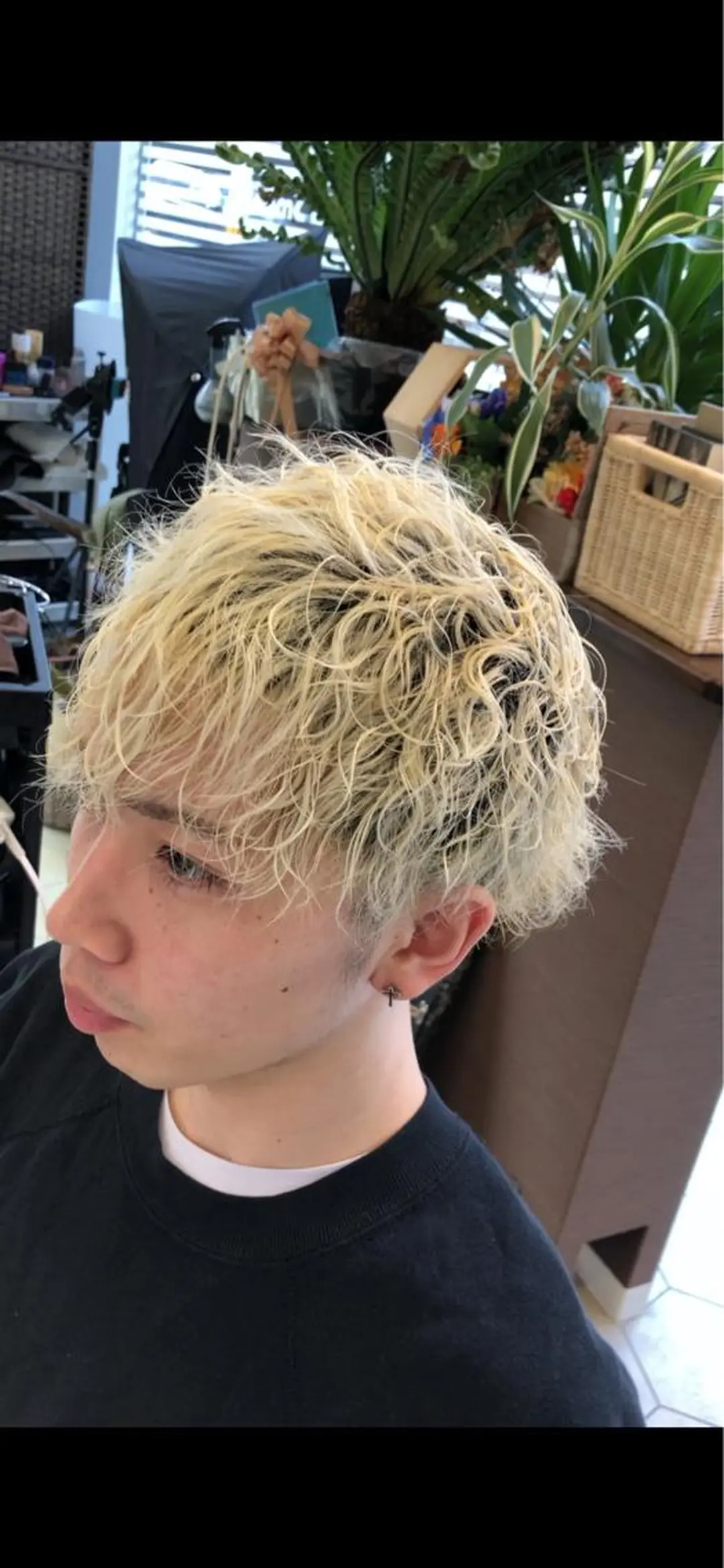 ミディアム パーマ メンズ 堤太志 メンズパーマ特化のヘアスタイル