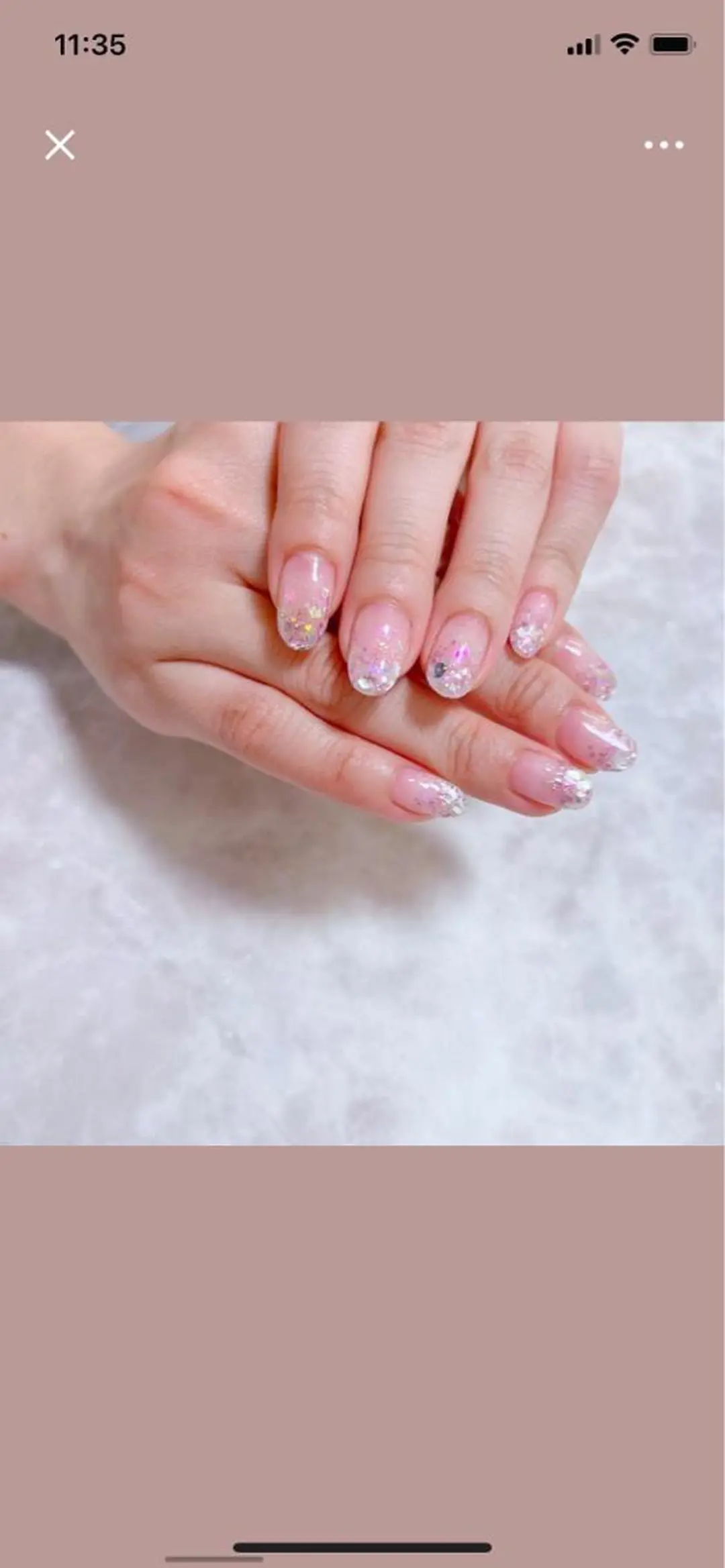 ネイル グラデーション ラメ(グリッター) ハンドネイル 🌿Charme🌿 MAIのネイルデザイン