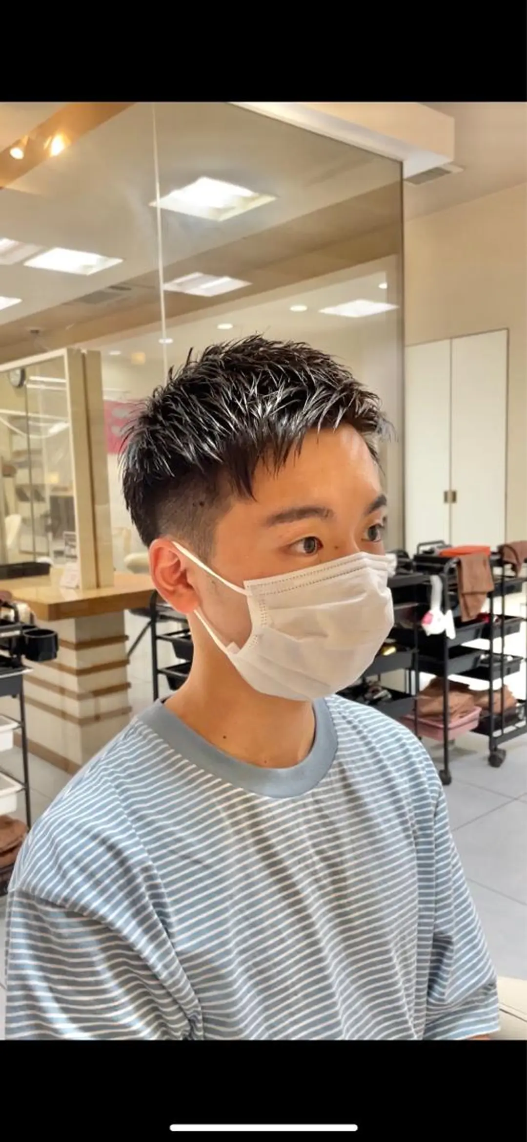 ショート メンズ アップバング フェードカット マッシュ メンズパーマ スキンフェード カット 🔮メンズ縮毛矯正 メンズパーマ💎竹永のヘアスタイル
