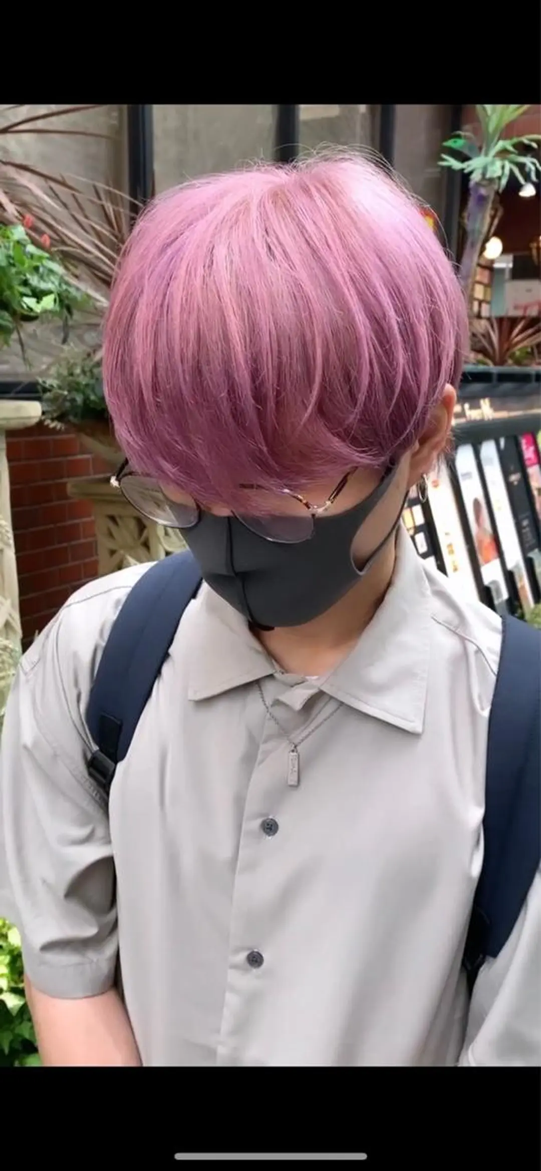 ショート カラー メンズ 心斎橋なんば 大野竜輝のヘアスタイル