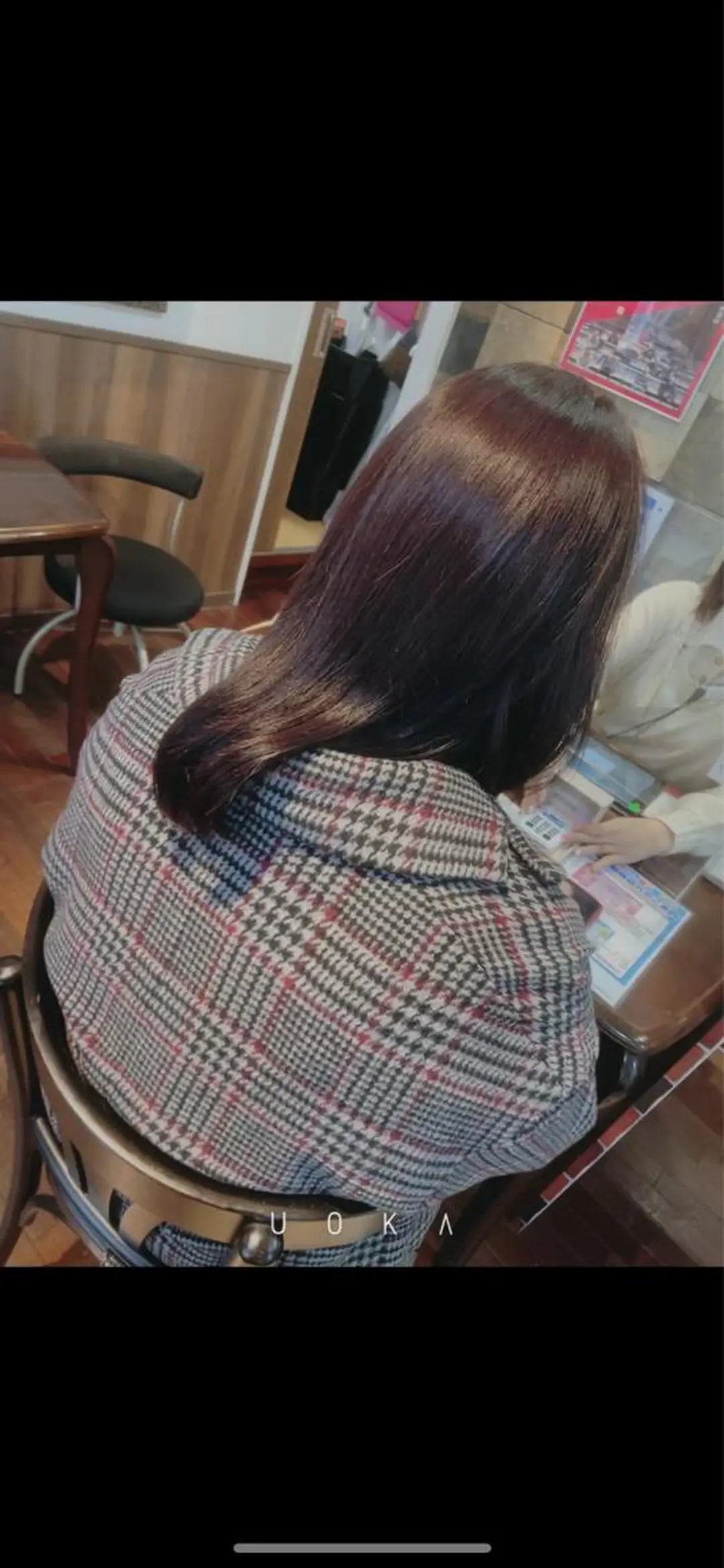 セミロング カラー 福見 美保のヘアスタイル