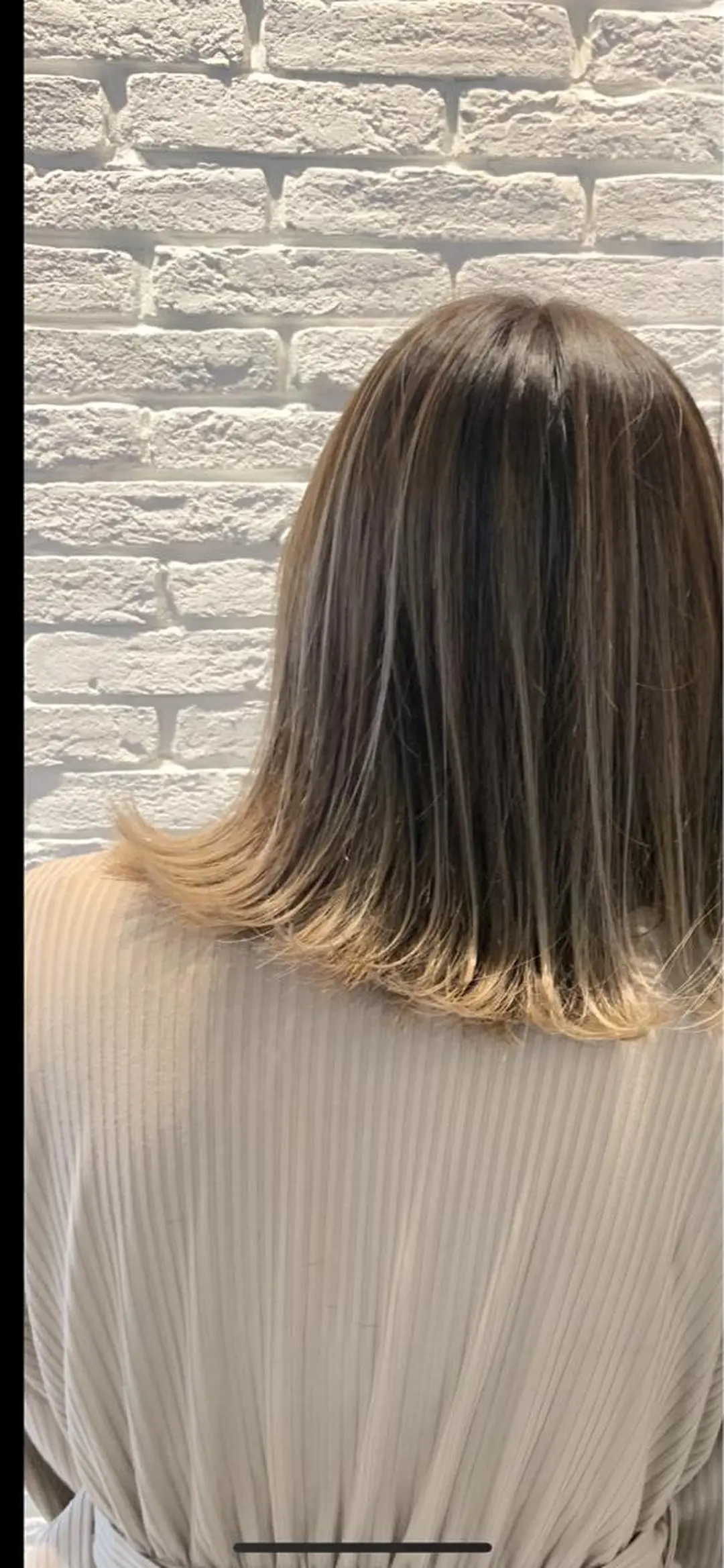 ミディアム ハイライト Pēji所属・松村 総のヘアスタイル