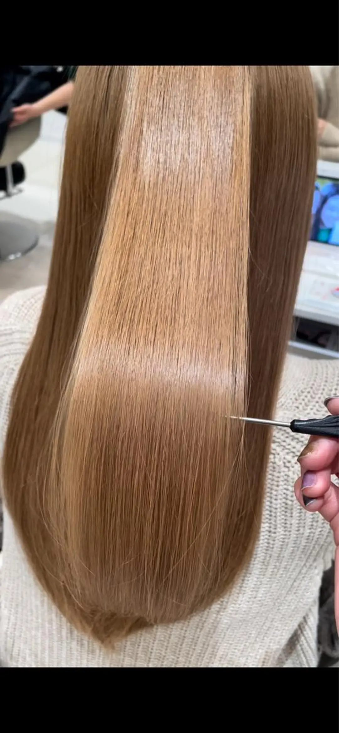 ロング カット トリートメント レイヤー×ハイライト 🌷RINA🌷のヘアスタイル