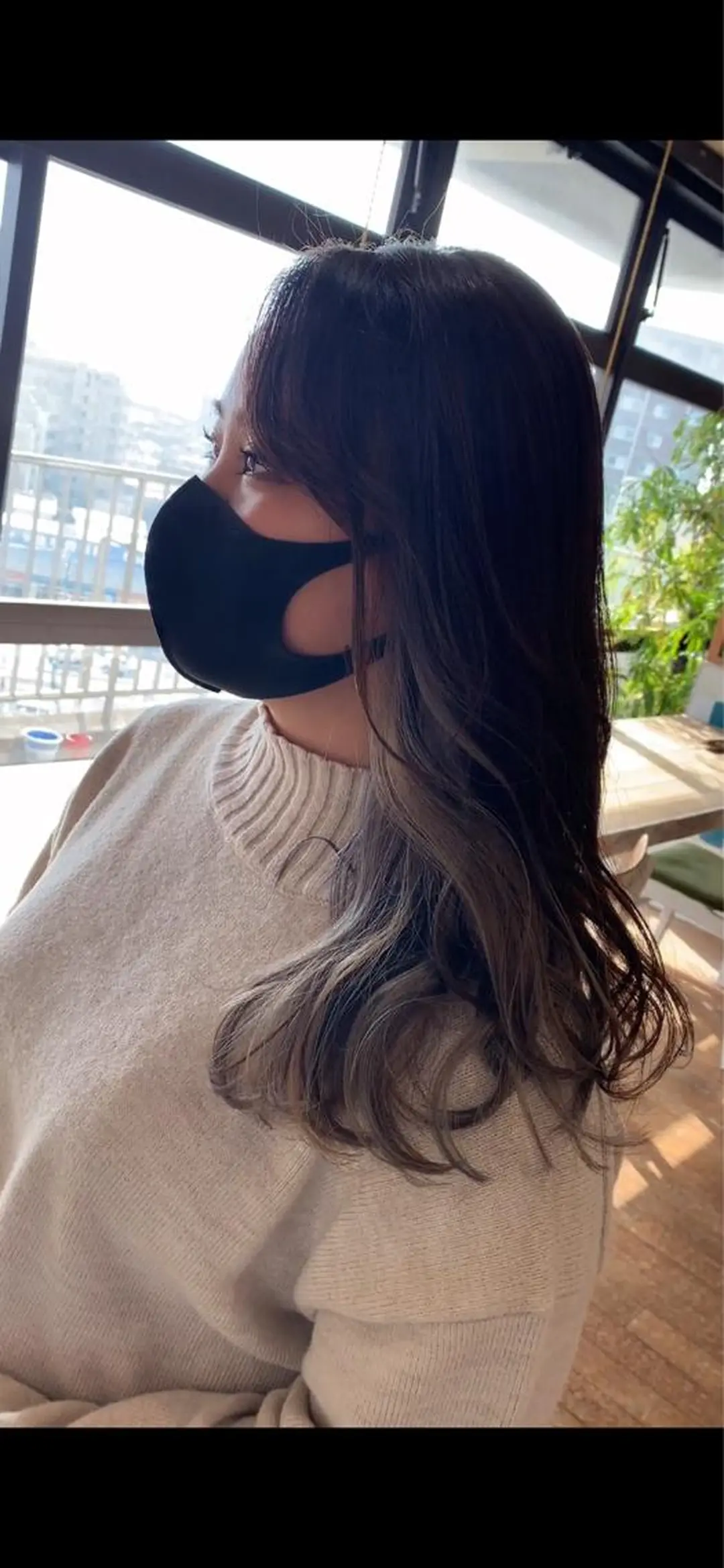 カラー グレージュ インナーカラー 石井辰功也 フリーランス美容師のヘアスタイル