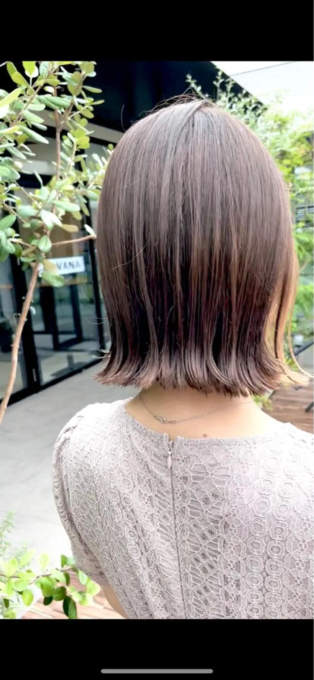 ショート カラー グレージュ ボブ クドウレイ fifth渋谷のヘアスタイル