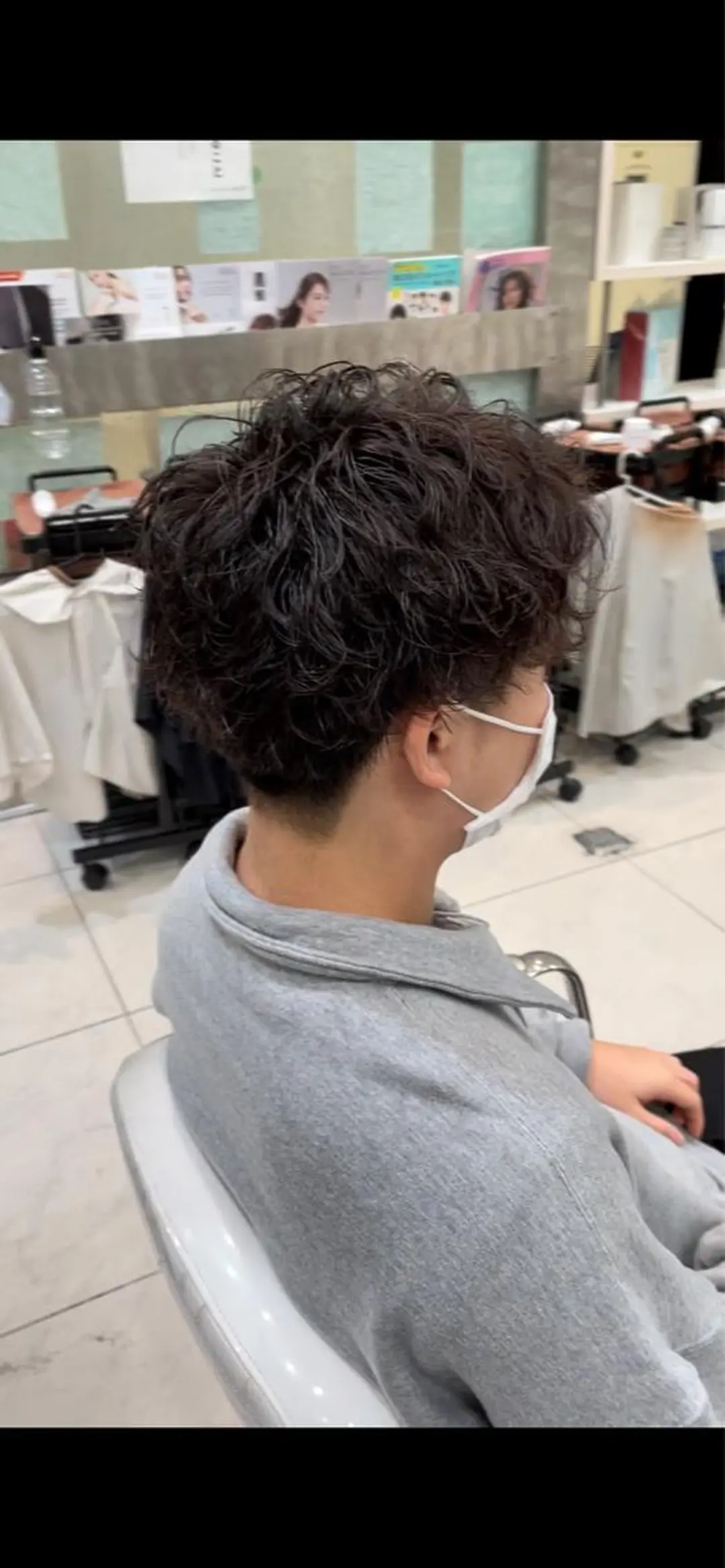 ショート パーマ メンズ カット パーマ トリートメント メンズパーマ特化 真栄平有希のヘアスタイル