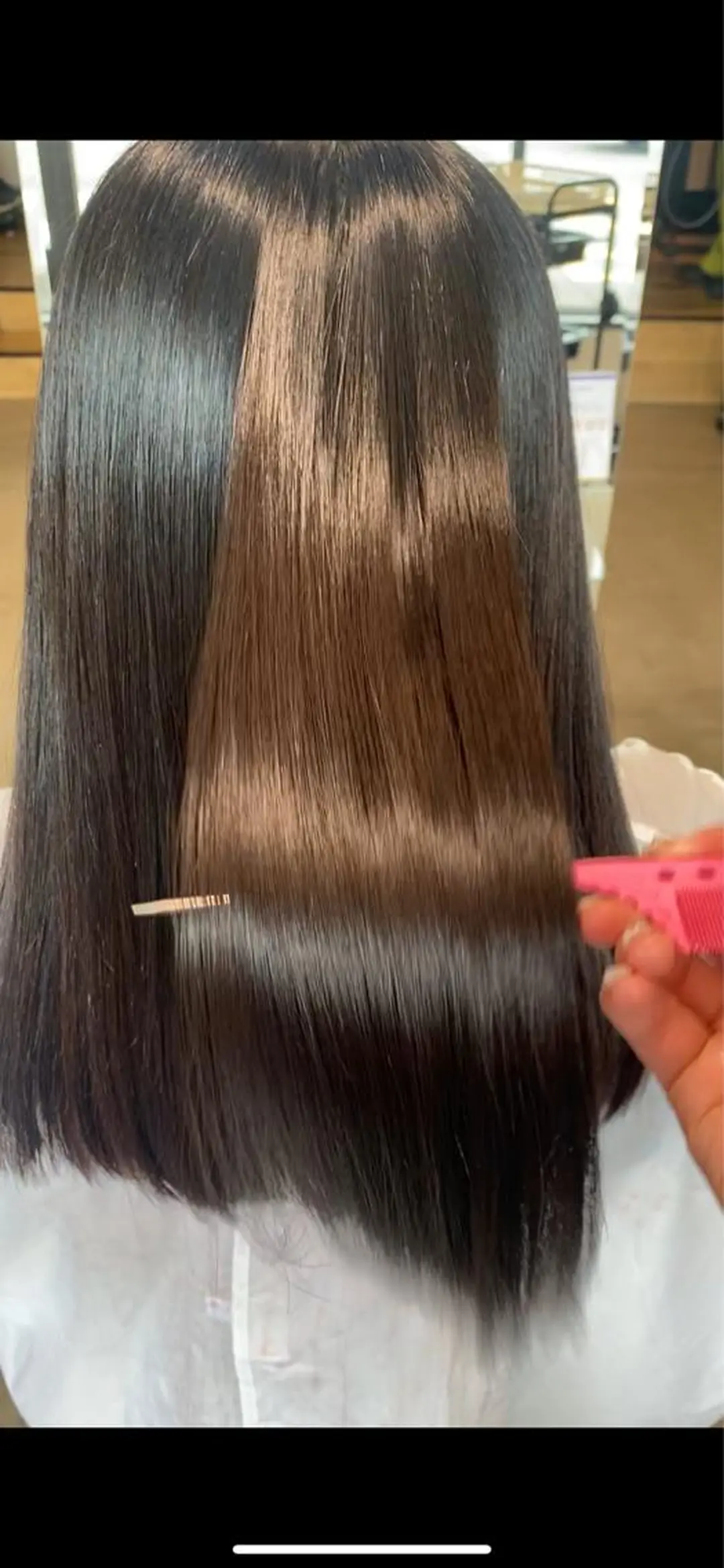 カット 縮毛矯正 くろだ まみのヘアスタイル