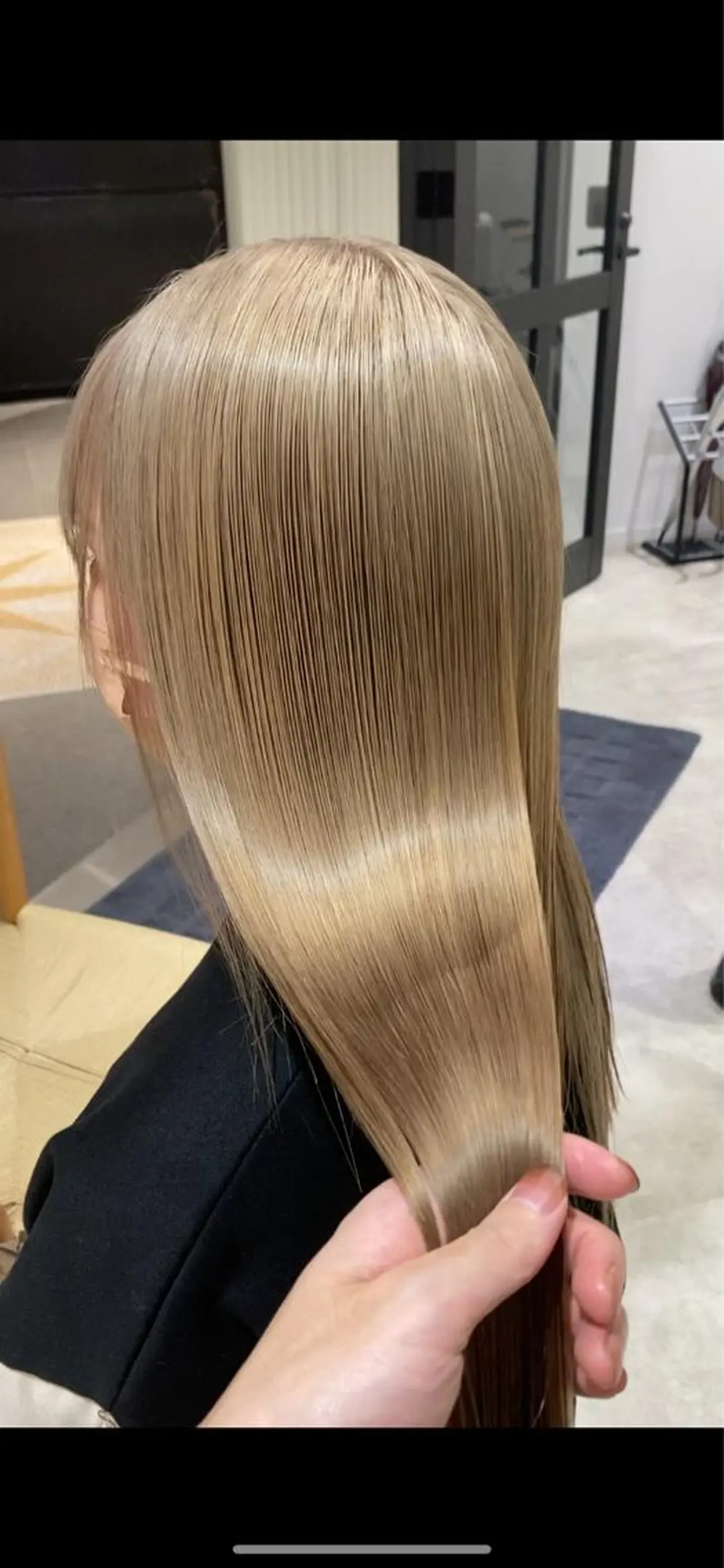 ロング カラー カット ヘアカラー トリートメント れい🫧 ハイトーン特化のヘアスタイル