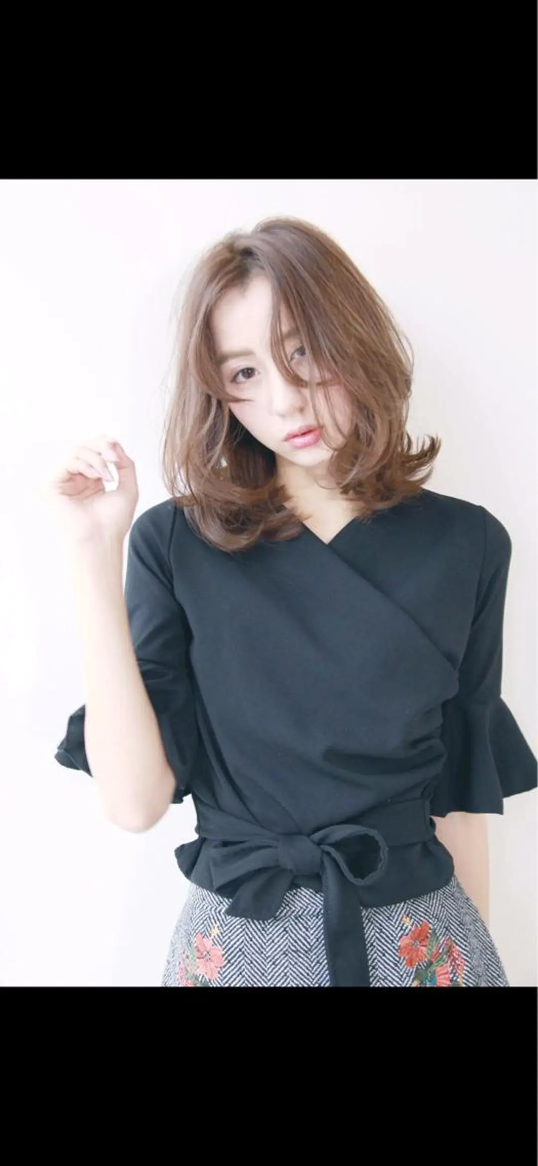 ロング カラー カット ヘアカラー トリートメント ブリーチ毛でもできる 髪質改善縮毛MIHOのヘアスタイル