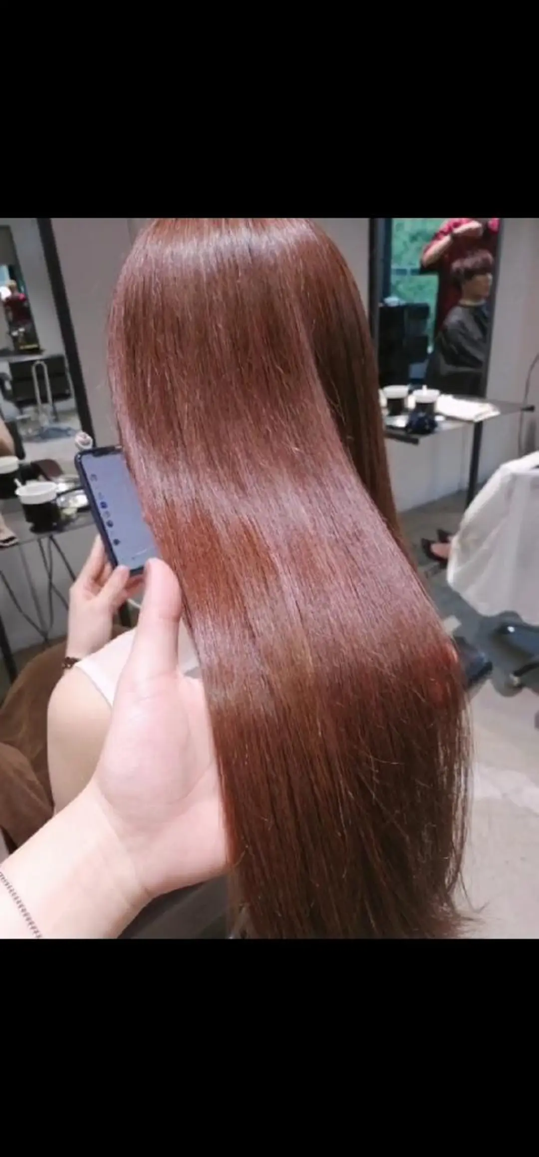 ロング 美髪矯正/艶カラー ボブ/栄/鐘ヶ江純也のヘアスタイル