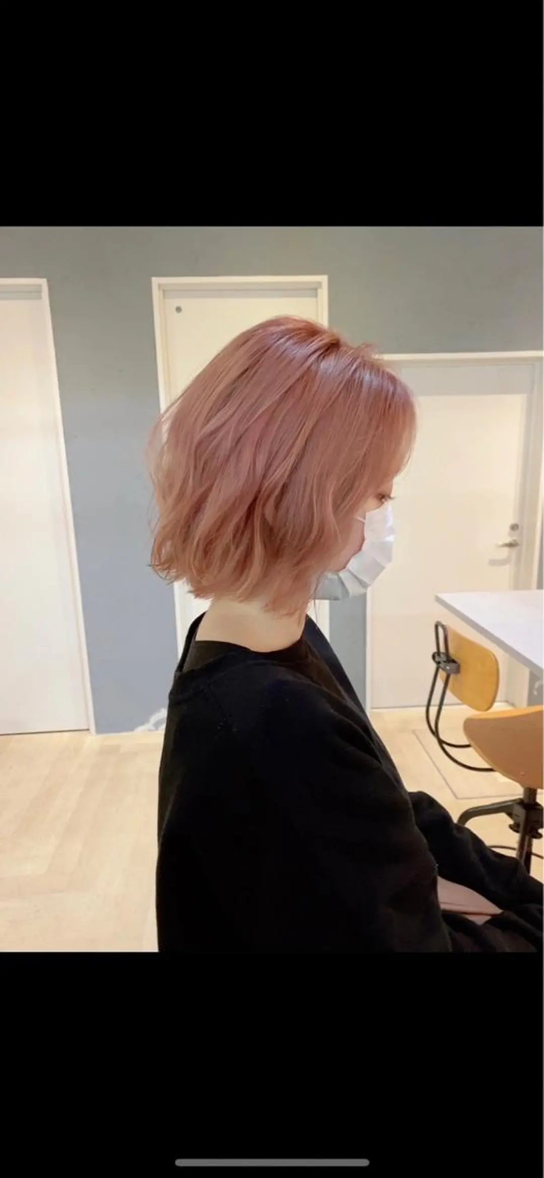 ミディアム カラー ヘアアレンジ 赤みゼロカラー 藤並純のヘアスタイル