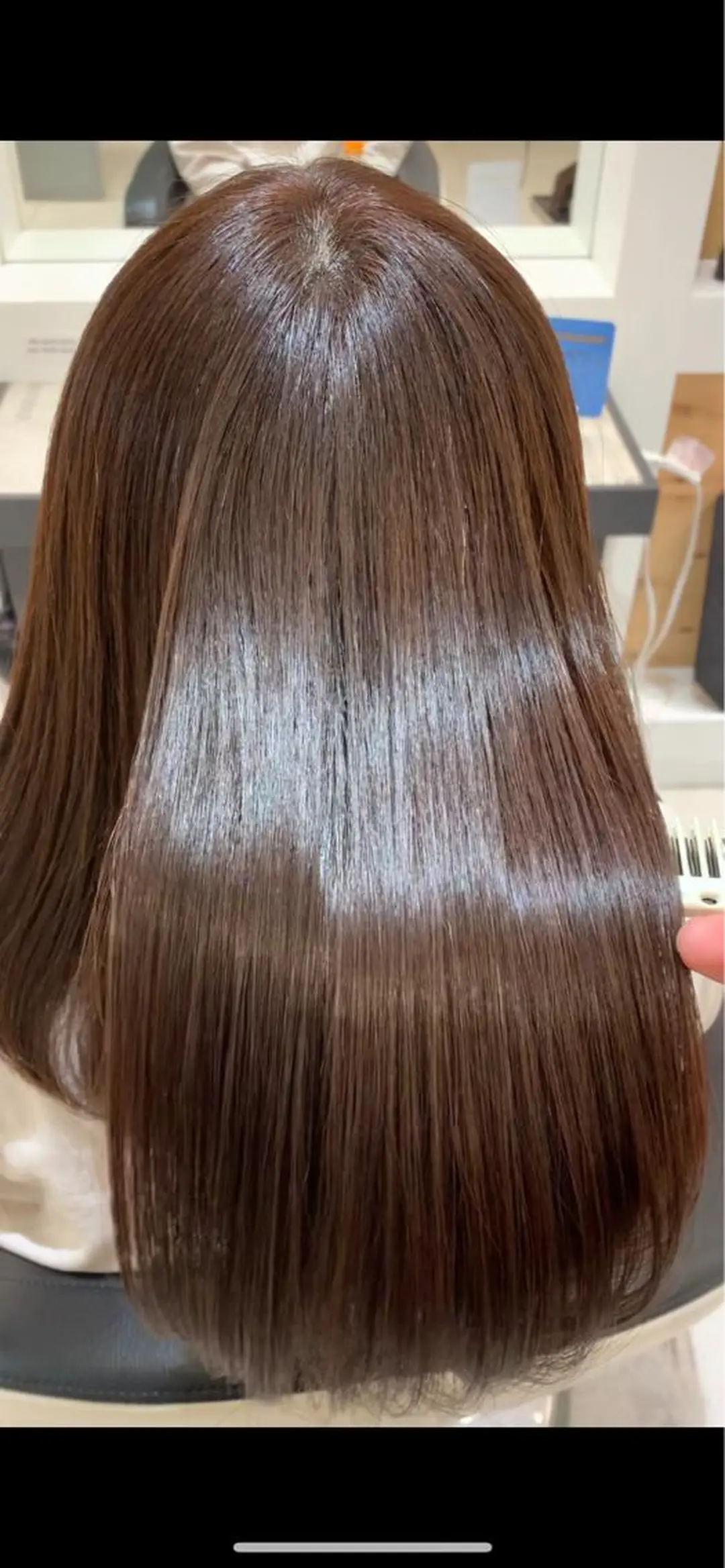 セミロング 髪質改善 縮毛矯正 トリートメント 葛西 縮毛矯正のプロ ブリーチ矯正 青木俊のヘアスタイル