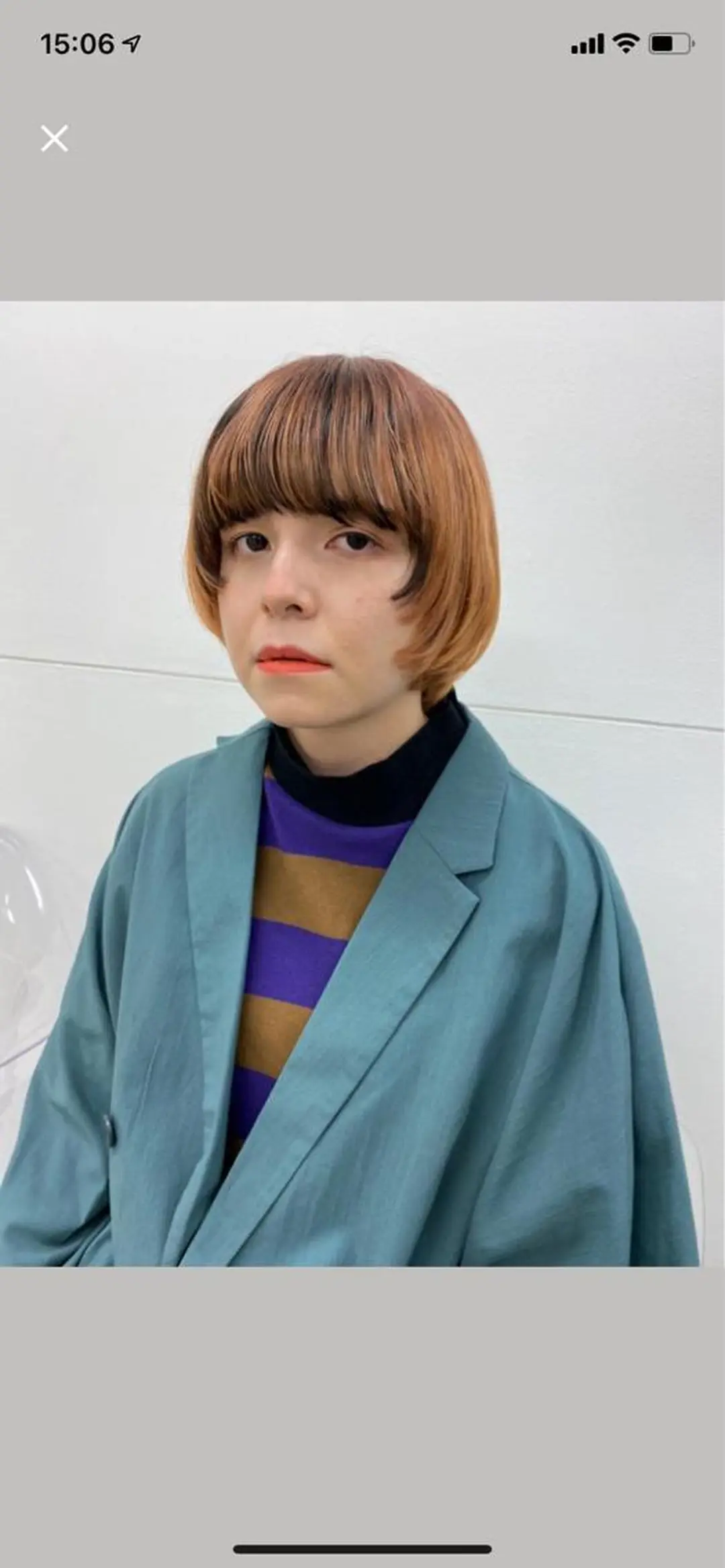 ミディアム ヘアカラー トリートメント 繭所属・宮前 俊平のヘアスタイル