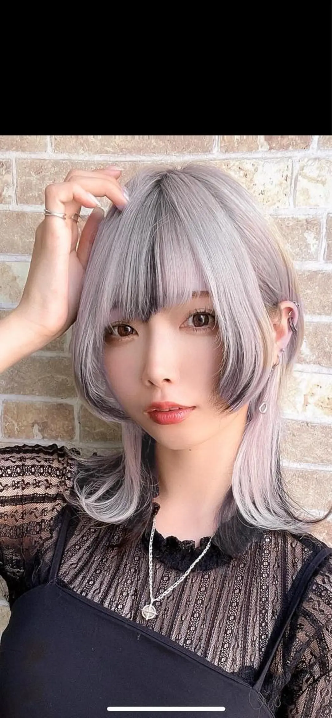 ミディアム ウルフカット 北沢 隆のヘアスタイル