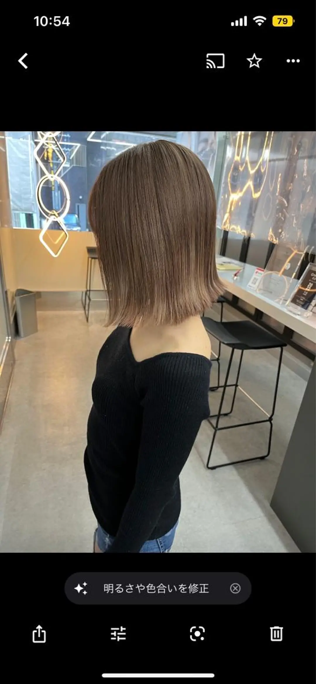 ミディアム カラー fuuka/ ハイトーン/海外ヘアのヘアスタイル