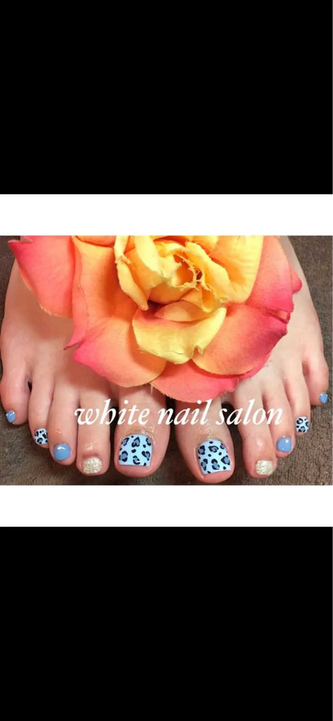 ネイル ジェルネイル フットネイル white nail salonのネイルデザイン